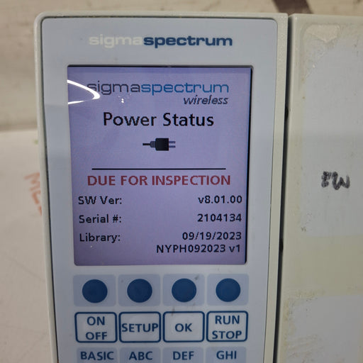 Baxter Baxter Sigma Spectrum 8.01.00 w/o Battery Infusion Pump Infusion Pump reLink Medical