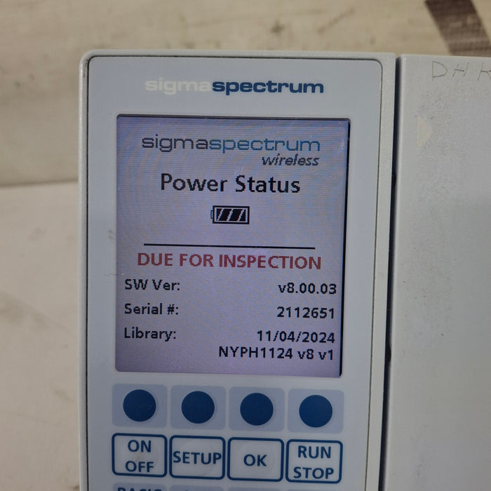 Baxter Sigma Spectrum 8.00.03 w/o Battery Infusion Pump