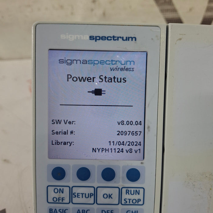 Baxter Sigma Spectrum 8.00.04 w/o Battery Infusion Pump