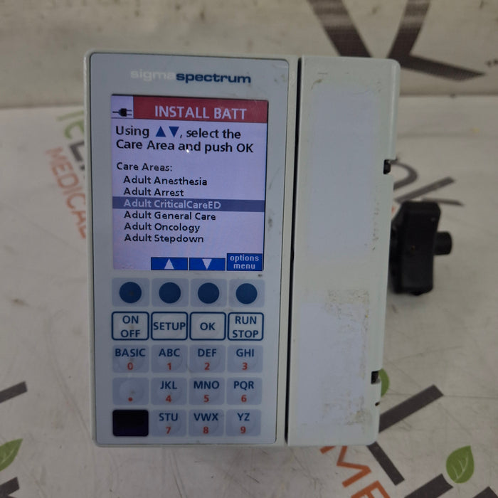 Baxter Sigma Spectrum 8.00.04 w/o Battery Infusion Pump