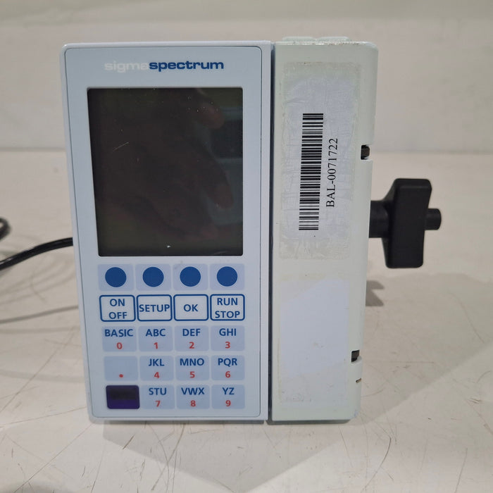 Baxter Sigma Spectrum w/Non Wireless or No Battery Infusion Pump