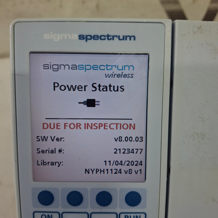 Baxter Sigma Spectrum 8.00.03 w/o Battery Infusion Pump