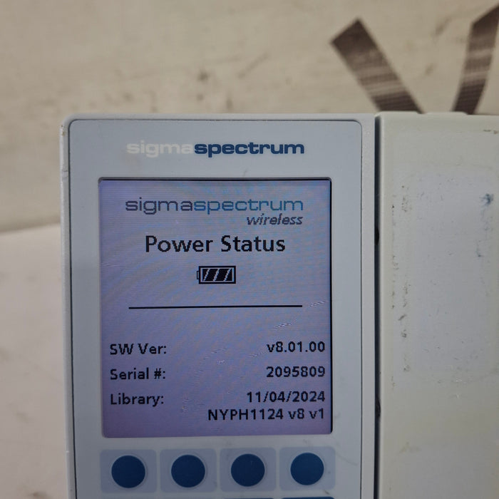 Baxter Sigma Spectrum 8.01.00 w/o Battery Infusion Pump