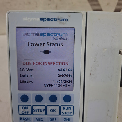 Baxter Baxter Sigma Spectrum 8.01.00 w/o Battery Infusion Pump Infusion Pump reLink Medical