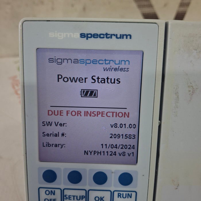 Baxter Baxter Sigma Spectrum 8.01.00 w/o Battery Infusion Pump Infusion Pump reLink Medical
