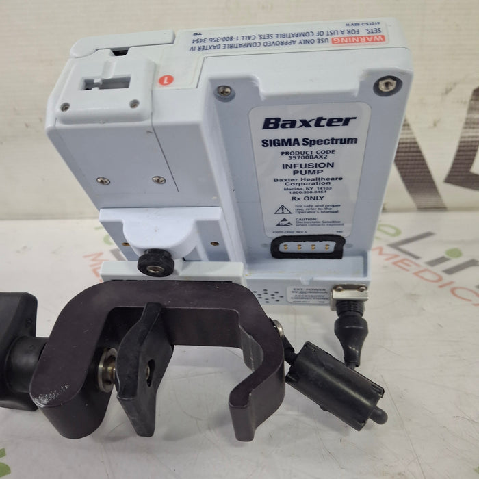 Baxter Baxter Sigma Spectrum 8.01.00 w/o Battery Infusion Pump Infusion Pump reLink Medical