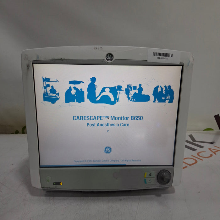 GE Healthcare GE Healthcare Carescape B650 Post Anesthesia Care Patient Monitor Patient Monitors reLink Medical