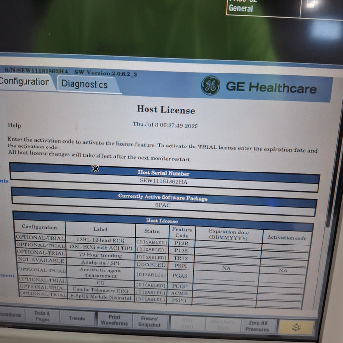 GE Healthcare GE Healthcare Carescape B650 Post Anesthesia Care Patient Monitor Patient Monitors reLink Medical