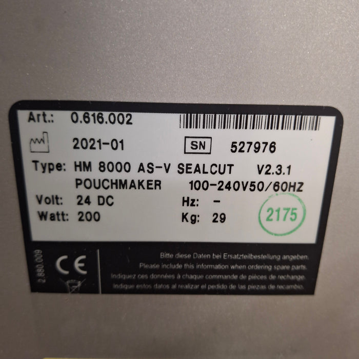 Hawo HM 8000 AS-V SealCut Pouch Maker