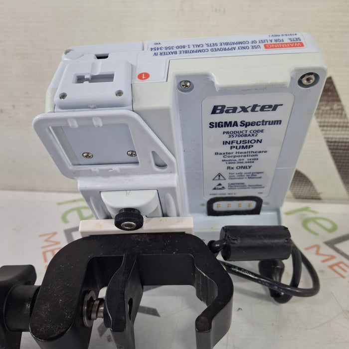 Baxter Baxter Sigma Spectrum 8.01.00 w/o Battery Infusion Pump Infusion Pump reLink Medical