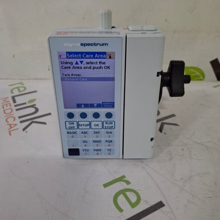Baxter Baxter Sigma Spectrum 8.01.00 w/o Battery Infusion Pump Infusion Pump reLink Medical