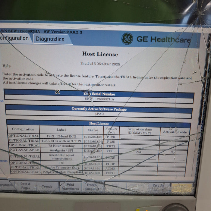 GE Healthcare GE Healthcare Carescape B650 Post Anesthesia Care Patient Monitor Patient Monitors reLink Medical