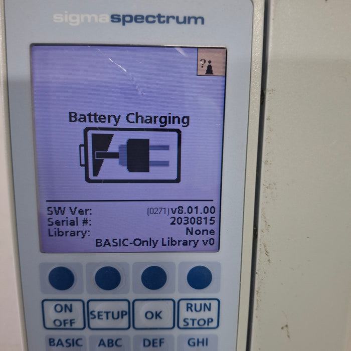 Baxter Baxter Sigma Spectrum 8.01.00 w/o Battery Infusion Pump Infusion Pump reLink Medical