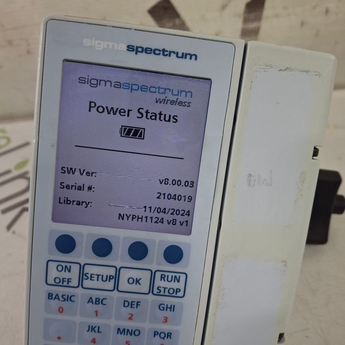Baxter Sigma Spectrum 8.00.03 w/o Battery Infusion Pump