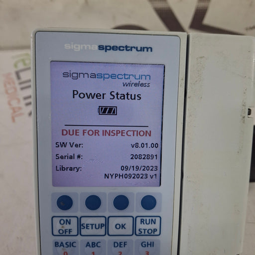 Baxter Baxter Sigma Spectrum 8.01.00 w/o Battery Infusion Pump Infusion Pump reLink Medical