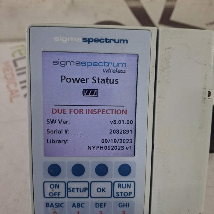 Baxter Baxter Sigma Spectrum 8.01.00 w/o Battery Infusion Pump Infusion Pump reLink Medical