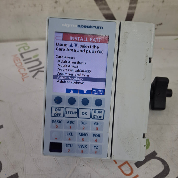 Baxter Baxter Sigma Spectrum 8.01.00 w/o Battery Infusion Pump Infusion Pump reLink Medical