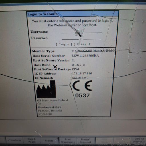GE Healthcare GE Healthcare Carescape B650 Post Anesthesia Care Patient Monitor Patient Monitors reLink Medical