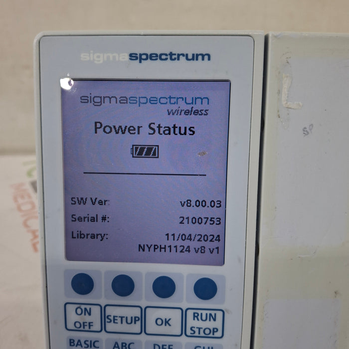 Baxter Baxter Sigma Spectrum 8.00.03 w/o Battery Infusion Pump Infusion Pump reLink Medical