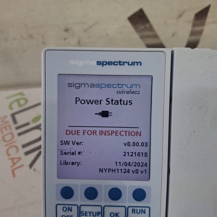 Baxter Sigma Spectrum 8.00.03 w/o Battery Infusion Pump