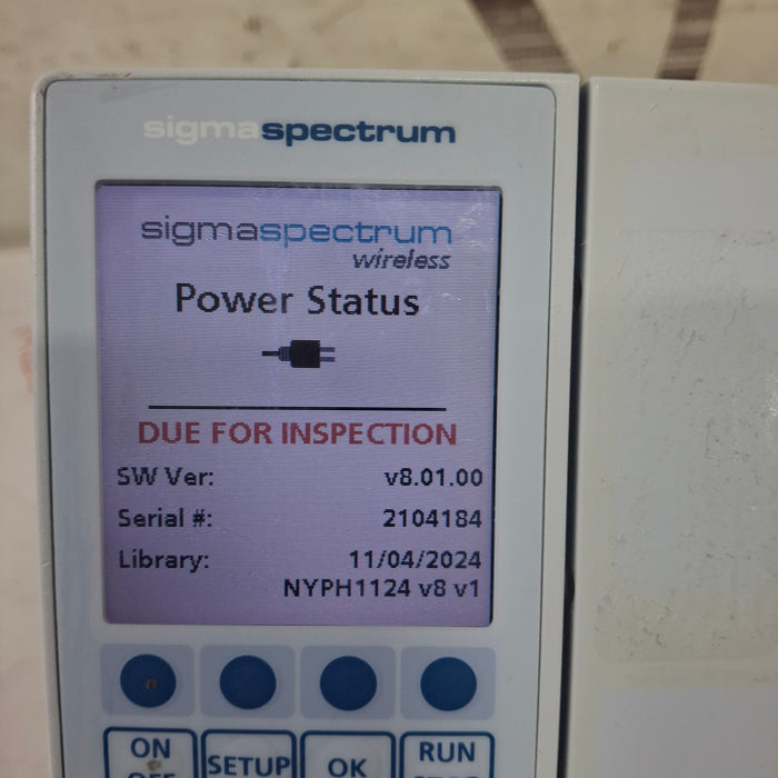 Baxter Sigma Spectrum 8.01.00 w/o Battery Infusion Pump