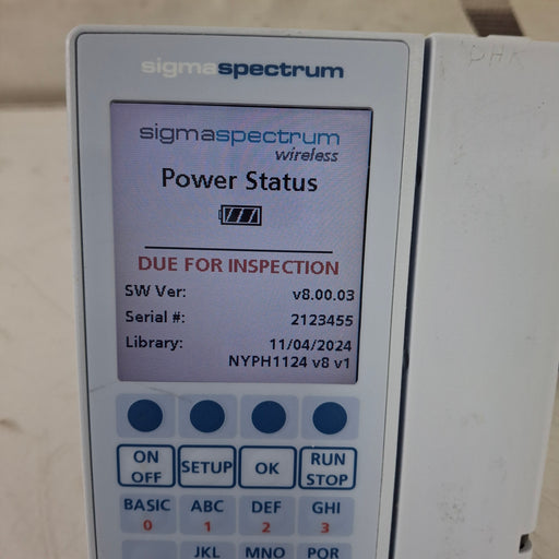 Baxter Baxter Sigma Spectrum 8.00.03 w/o Battery Infusion Pump Infusion Pump reLink Medical