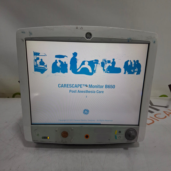 GE Healthcare GE Healthcare Carescape B650 Post Anesthesia Care Patient Monitor Patient Monitors reLink Medical