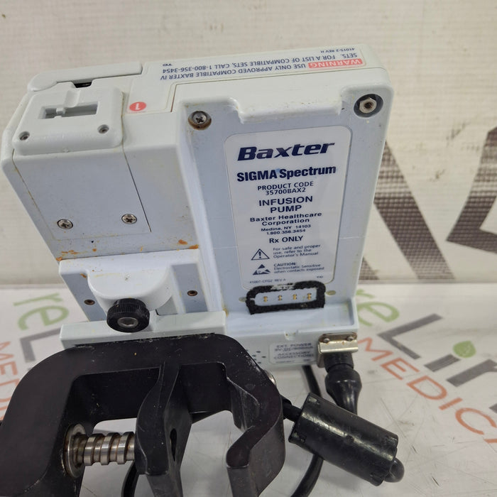 Baxter Baxter Sigma Spectrum 8.00.03 w/o Battery Infusion Pump Infusion Pump reLink Medical