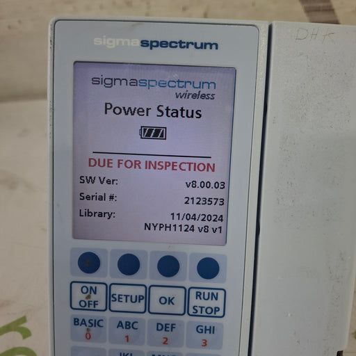 Baxter Baxter Sigma Spectrum 8.00.03 w/o Battery Infusion Pump Infusion Pump reLink Medical