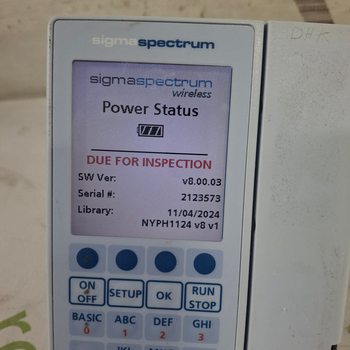 Baxter Baxter Sigma Spectrum 8.00.03 w/o Battery Infusion Pump Infusion Pump reLink Medical