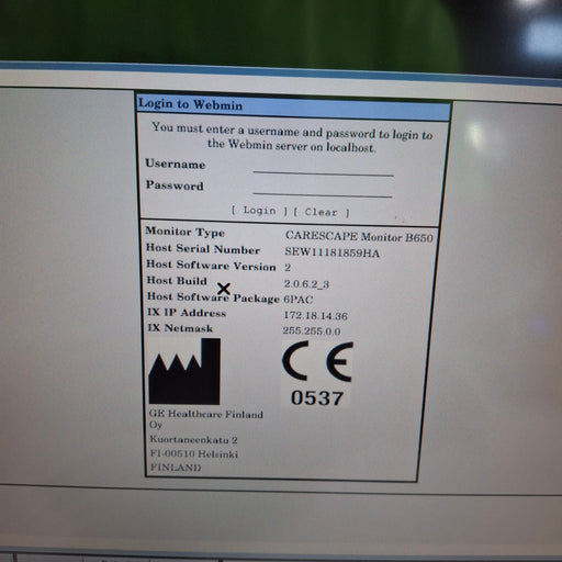 GE Healthcare GE Healthcare Carescape B650 Post Anesthesia Care Patient Monitor Patient Monitors reLink Medical