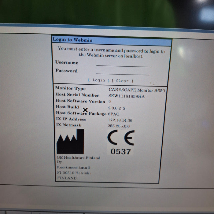 GE Healthcare GE Healthcare Carescape B650 Post Anesthesia Care Patient Monitor Patient Monitors reLink Medical