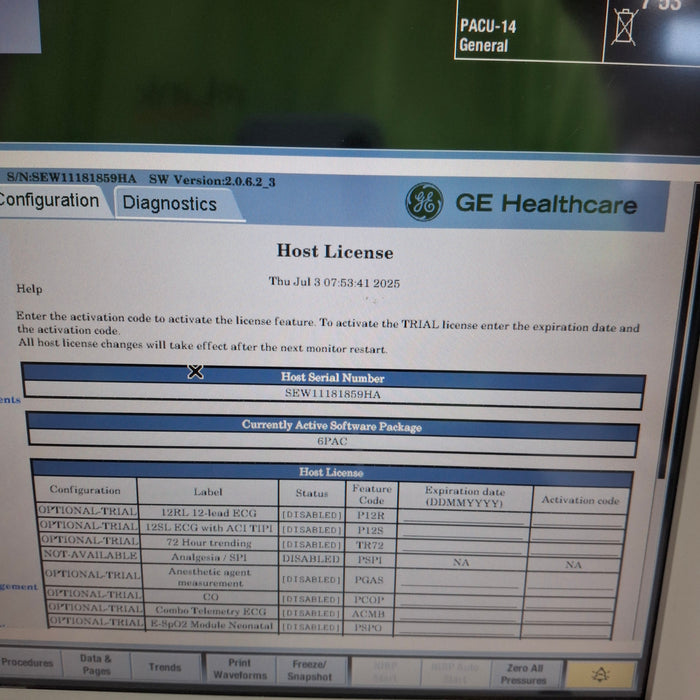 GE Healthcare GE Healthcare Carescape B650 Post Anesthesia Care Patient Monitor Patient Monitors reLink Medical