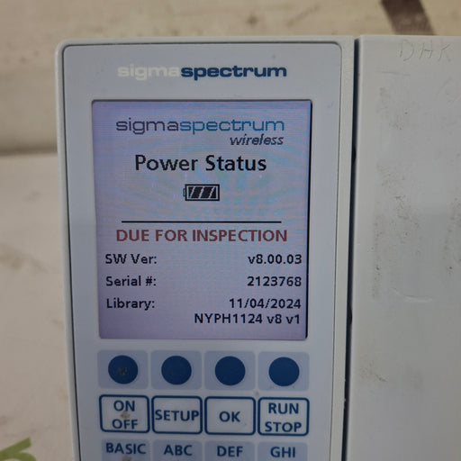 Baxter Baxter Sigma Spectrum 8.00.03 w/o Battery Infusion Pump Infusion Pump reLink Medical