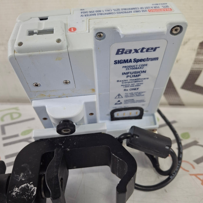 Baxter Baxter Sigma Spectrum 8.00.03 w/o Battery Infusion Pump Infusion Pump reLink Medical
