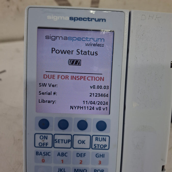 Baxter Baxter Sigma Spectrum 8.00.03 w/o Battery Infusion Pump Infusion Pump reLink Medical