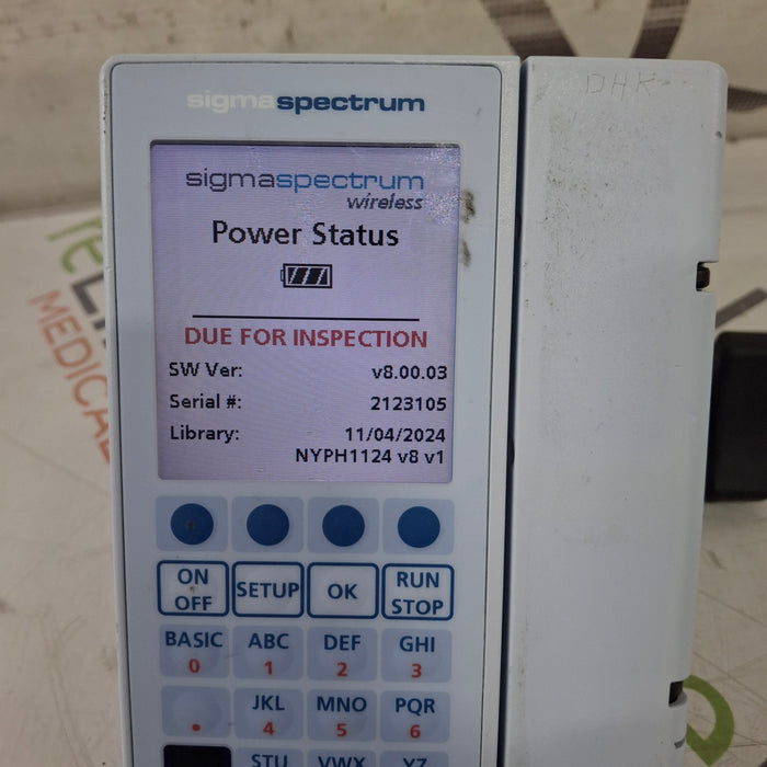 Baxter Baxter Sigma Spectrum 8.00.03 w/o Battery Infusion Pump Infusion Pump reLink Medical