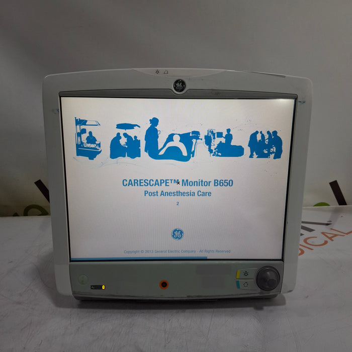 GE Healthcare GE Healthcare Carescape B650 Post Anesthesia Care Patient Monitor Patient Monitors reLink Medical