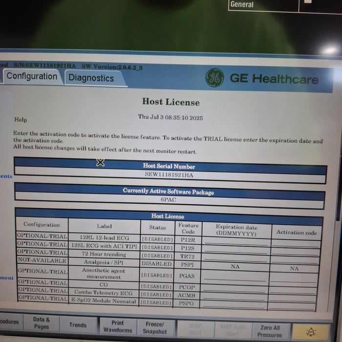 GE Healthcare GE Healthcare Carescape B650 Post Anesthesia Care Patient Monitor Patient Monitors reLink Medical