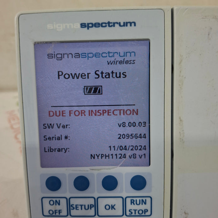 Baxter Baxter Sigma Spectrum 8.00.03 w/o Battery Infusion Pump Infusion Pump reLink Medical