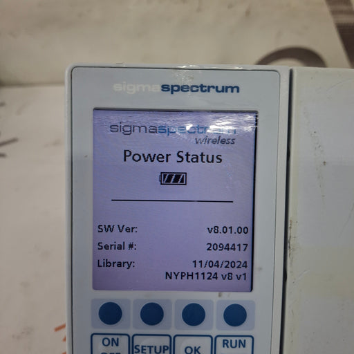 Baxter Baxter Sigma Spectrum 8.01.00 w/o Battery Infusion Pump Infusion Pump reLink Medical