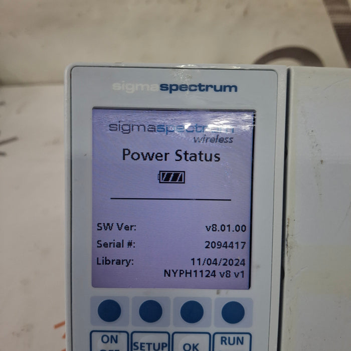 Baxter Baxter Sigma Spectrum 8.01.00 w/o Battery Infusion Pump Infusion Pump reLink Medical