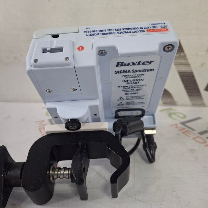 Baxter Baxter Sigma Spectrum 8.01.00 w/o Battery Infusion Pump Infusion Pump reLink Medical
