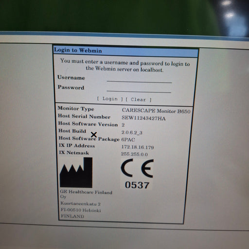 GE Healthcare GE Healthcare Carescape B450 Post Anesthesia Care Patient Monitor Patient Monitors reLink Medical