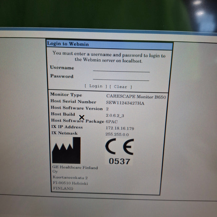 GE Healthcare GE Healthcare Carescape B450 Post Anesthesia Care Patient Monitor Patient Monitors reLink Medical