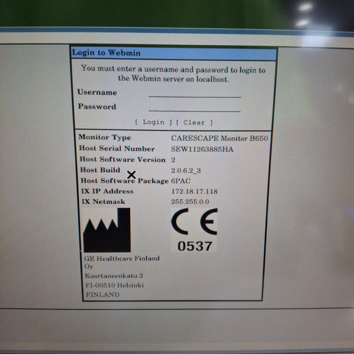 GE Healthcare GE Healthcare Carescape B450 Post Anesthesia Care Patient Monitor Patient Monitors reLink Medical
