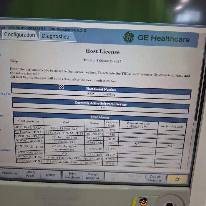 GE Healthcare GE Healthcare Carescape B450 Post Anesthesia Care Patient Monitor Patient Monitors reLink Medical