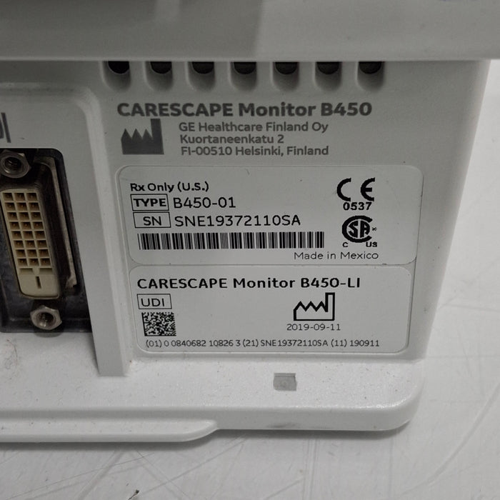 GE Healthcare GE Healthcare Carescape B450 Critical Care Patient Monitor Patient Monitors reLink Medical