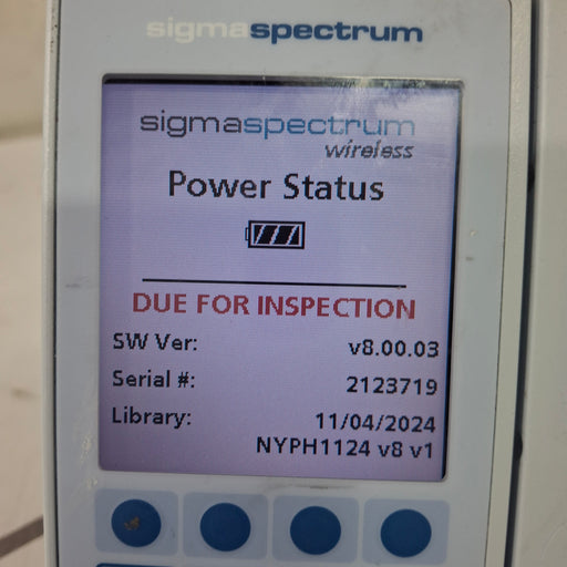 Baxter Baxter Sigma Spectrum 8.00.03 w/o Battery Infusion Pump Infusion Pump reLink Online