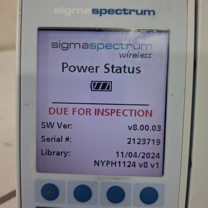 Baxter Baxter Sigma Spectrum 8.00.03 w/o Battery Infusion Pump Infusion Pump reLink Online